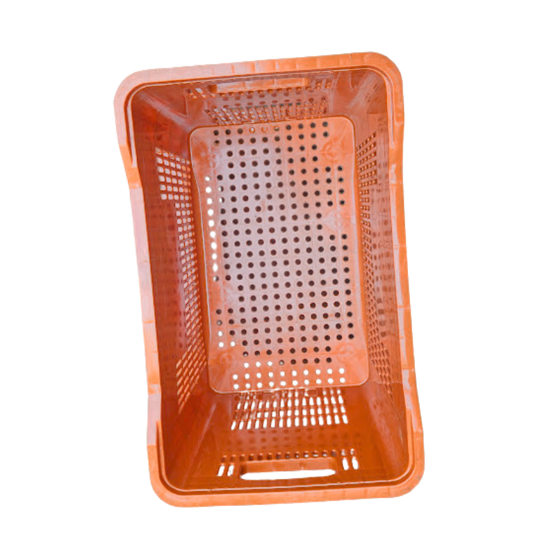 caixa plastica laranja
